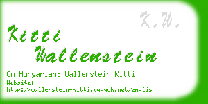 kitti wallenstein business card